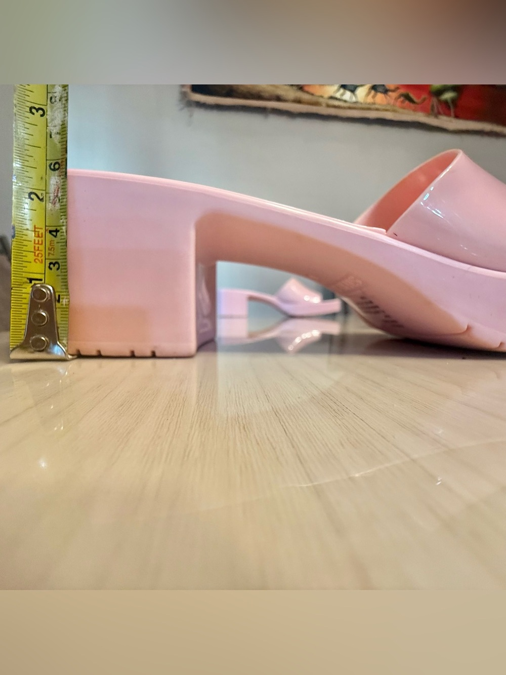 🩵 Steve Madden Harin Sandals Pink Baby Blue Patent Slide Mules 10 Barbie - Picture 9 of 16